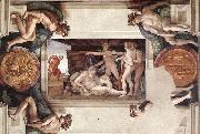 Michelangelo Buonarroti Drunkenness of Noah china oil painting reproduction